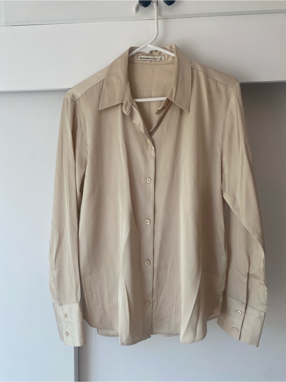 Abercrombie & Fitch Beige Button-Down Shirt